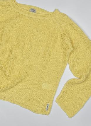 Льняной оверсайз свитер armani размер 44 it // лен кофта пуловер свитшот oversize винтаж