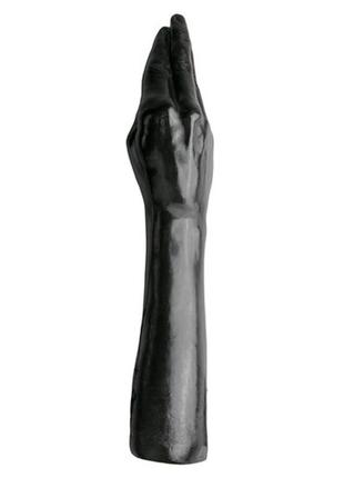 Рука для фистинга all black fisting dildo, 39 см  18+