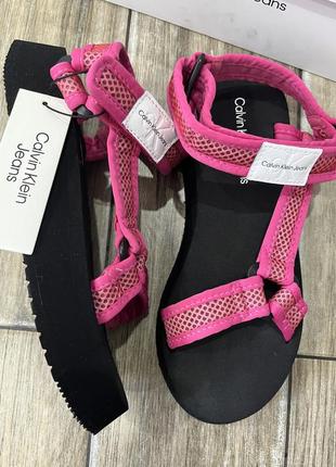 Сандалии calvin klein jeans prefresato sandal webbingxray