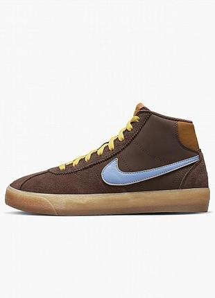 Кеди nike sb bruin high premium brown dx4325-2002 фото