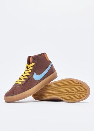 Кеди nike sb bruin high premium brown dx4325-200