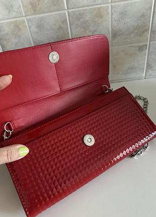 Клатч красный лаковый. 4