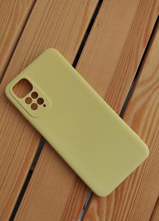 Новий жовтий чохол на xiaomi redmi note 11 захисний чохол для xiaomi redmi note 11 з м'якою підкладкою всередині