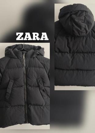 Куртка пуховик zara детский размер 98 на 2-3 года