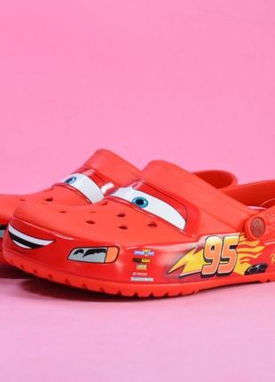 Шлепанцы crocs lightning mcqueen. кросс молния маквин. 35-45р