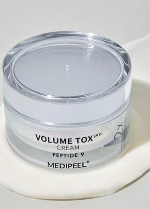Антивіковий крем з пептидами та ектоїном medi-peel peptide 9 volume tox cream pro
