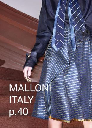 Оригинальная итальянская юбка из разных частей и тканей: шелк и хлопок, бохо, р.s-xl, p.44-50, пот 43 см ***