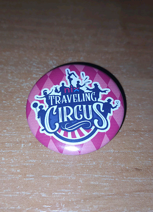 Значок "nix traveling circus" 3.5 см мандрівний цирк нікс солюшнз