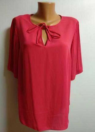 Красивая блуза с рукавами плиссе 14/48-50 размера fiore matalan
