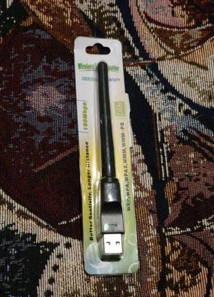 Usb wi-fi-адаптер з антеною mtk7601 донгл