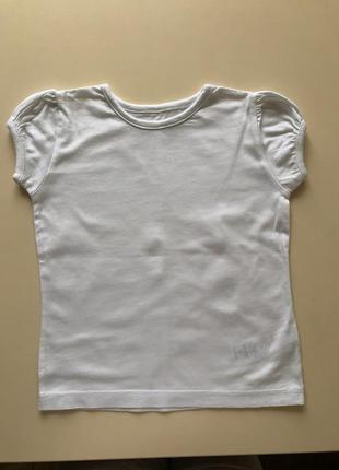Футболка біла для дівчинки чисто біла футболка