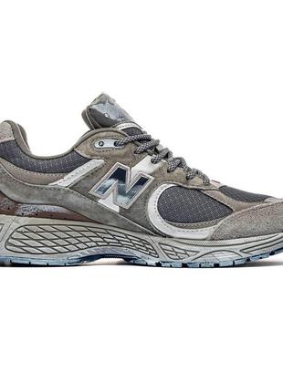 Кроссовки new balance 2002r grey brown pouch2 фото