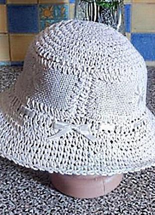 Красивая летняя шляпка, поля 5см, размер 55-58