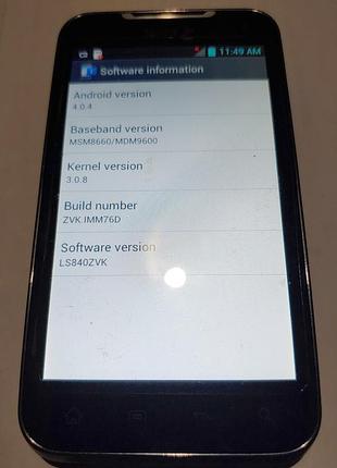 Lg viper 4g lte ls840 андроїд 4,0,4 3