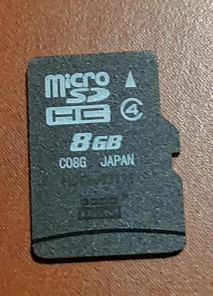 Карта пам'яті microsd до 8 гб