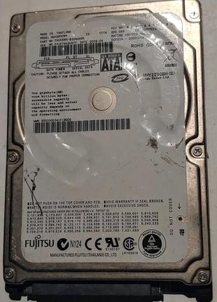 Ноутбучный жесткий диск sata fujitsu mhy2200bh 200гб