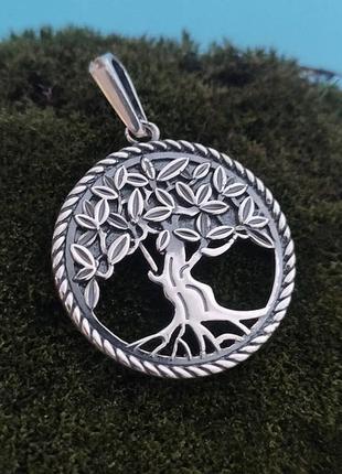 Срібний кулон дерево життя