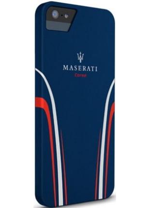 Чохол для apple iphone 5/5s/se - maserati hard case синій