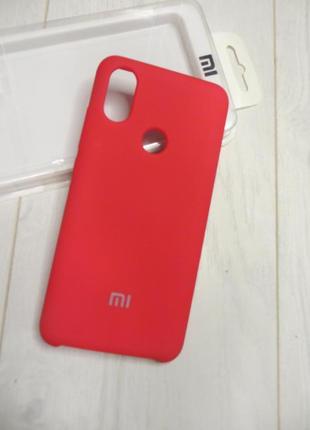 Чохол xiaomi mi a2 / mi6x - м'який, всередині мікрофібра червоний