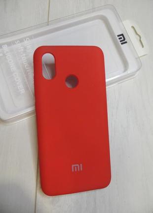 Чохол xiaomi mi 8 — м'який, всередині мікрофібра червоний