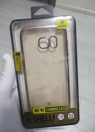Чехол baseus shining  tpu для samsung galaxy s7 g930 rose gold