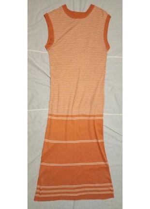 Сукня помаранчева смугаста довга