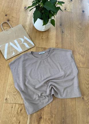 Zara! футболка майка топ  оверсайз