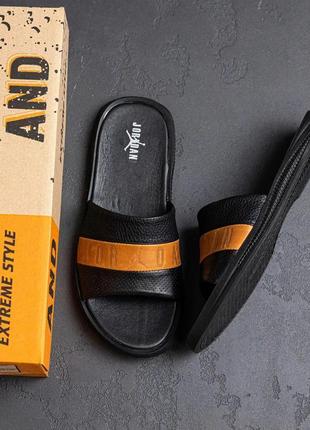 Шлепанцы натуральная кожа