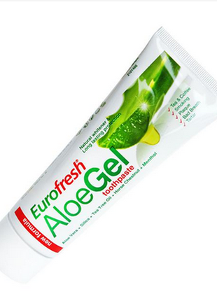 Зубна паста eurofresh aloe gel , 112 г farmasi / фармасі