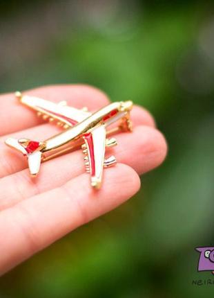 Брошка "самолет"