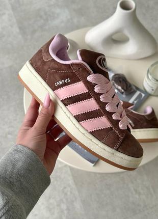 Adidas campus brown pink