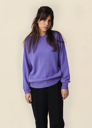 Кашемировый джемпер autograph, m&s, фиолетовый