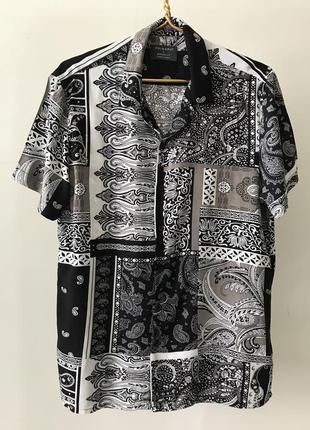 Шикарная гавайская рубашка primark в расцветке бандана, размер m