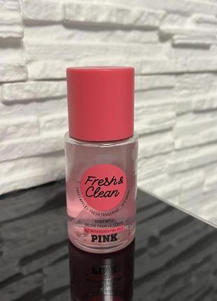 Cпрей для тіла victoria's secret fresh & clean pink 75 мл