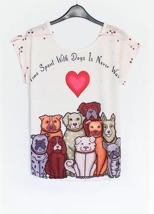 Дуже мила футболка з собачками