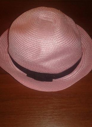 Шляпа летняя розовая