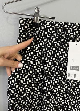 Легкі штани з принтом нові з етикетками f&f, зі знижкою-50%