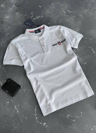 Мужская футболка гент белая &lt;unk&gt; брендовые поло футболки для мужчин