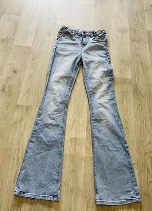 Джинсы клеш zara 158/164 xxs xs