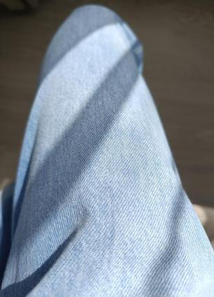 Джинси мом моми брюки широкі італія италия натуральна бавовна хлопок висока талія талия посадка10 фото