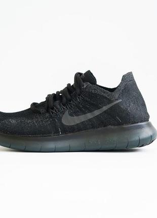 Жіночі бігові чорні кросівки nike free rn flyknit розмір 37.5