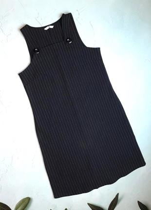 🌿1+1=3 базовое черное платье сарафан tu, размер 46 - 48