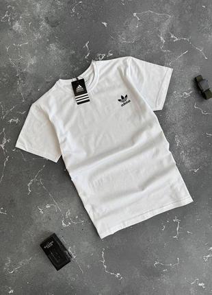 Чоловіча футболка adidas біла | брендові футболки від адідас