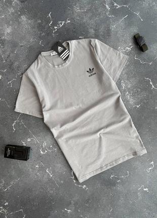 Чоловіча футболка адідас сіра | футболки бренд adidas