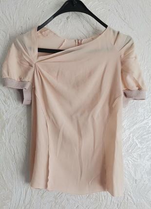 Шелковая роскошная блуза топ от nina ricci