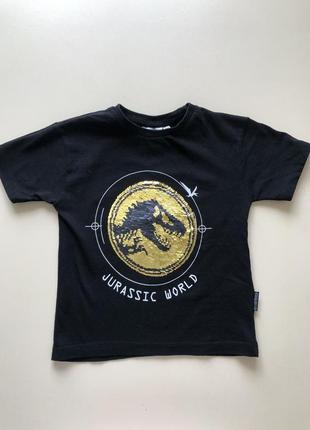 Футболка парк юрського періоду футболка з динозавром з паєтками