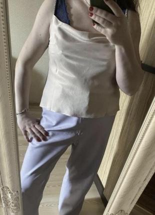 Нова стильна майка блуза в стилі білизни 50 р