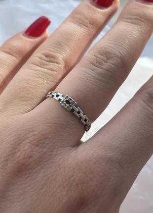 Раздельное серебренное кольцо