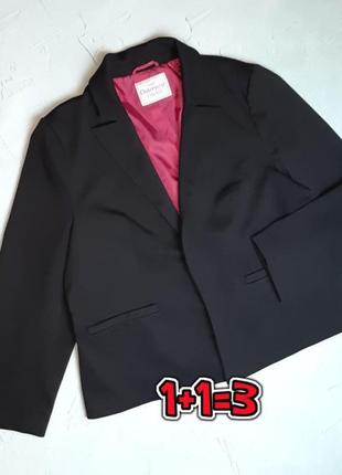 🎁1+1=3 базовий жіночий чорний піджак блейзер george, розмір 52 - 54
