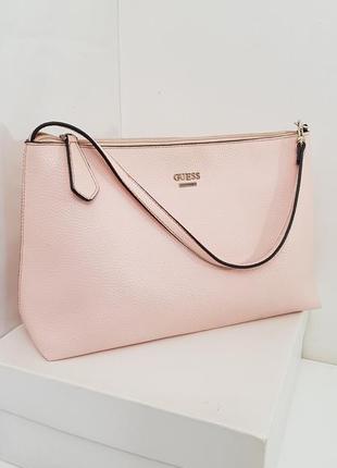 Замечательная брендовая сумка нежно розового цвета guess оригинал